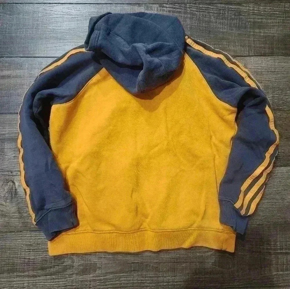 Adidas Boys Hoodie Size 7x Basketball Orange Grey - Picture 4 of 4